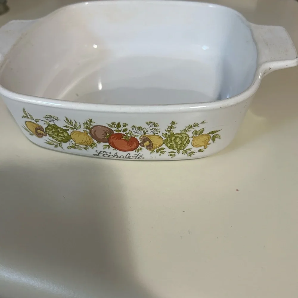 Vintage Corning Ware Pyrex 1970’s 1 QT La Marjolaine Casserole SEE STAMP RARE!!!